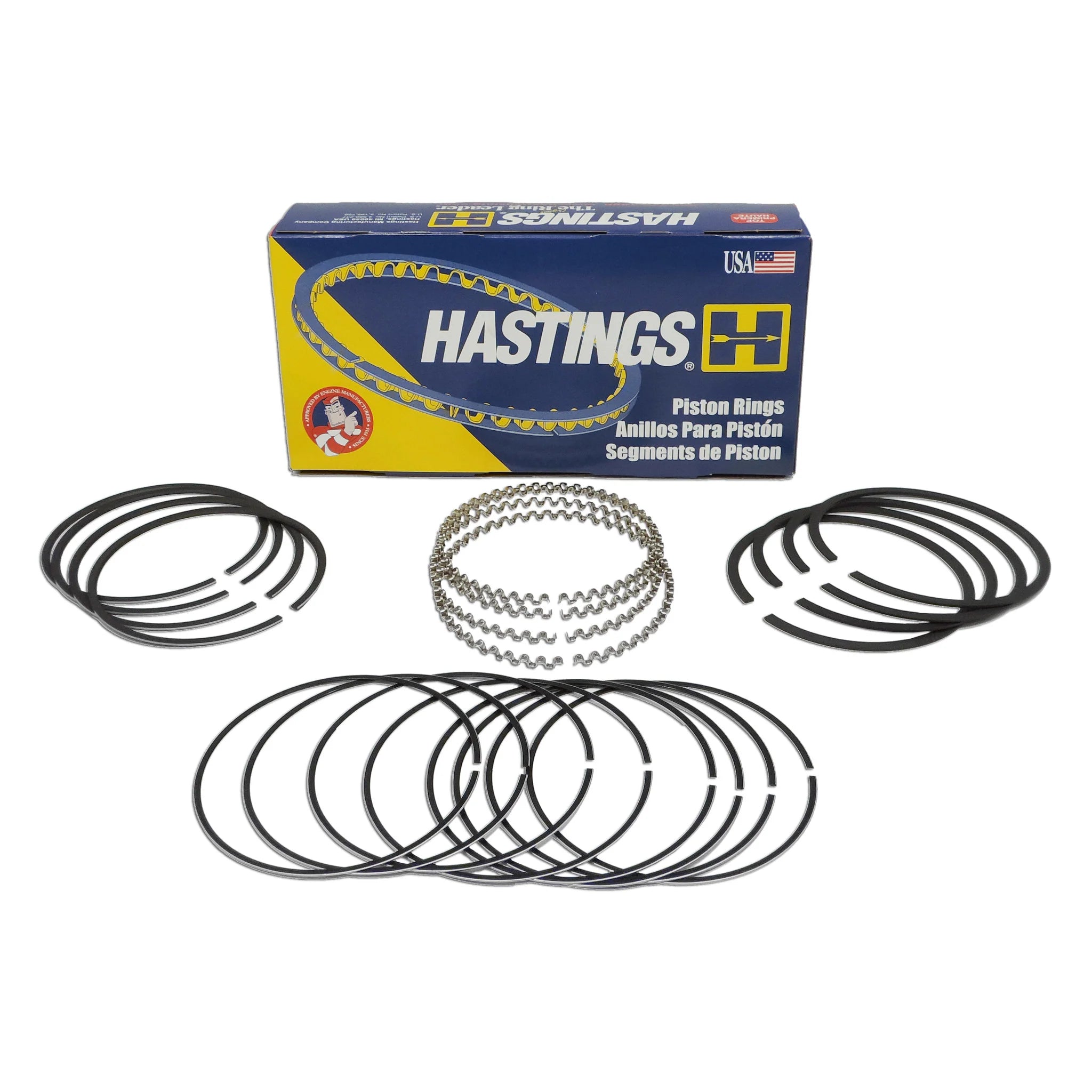 101.6mm Hasting  Piston Ring Set (Chrome Top)  1/16x1/16x3/16