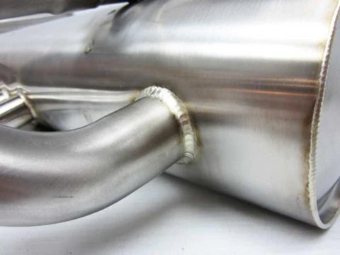 356 Stainless Muffler 4 Tip Abarth Style