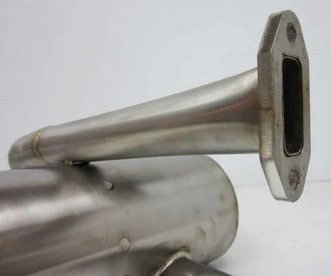 356 Stainless Muffler 4 Tip Abarth Style