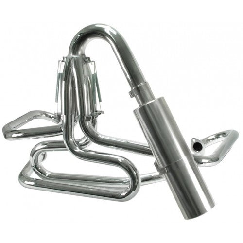 Competition Exhaust, 1-5/8 U-Bend, With Stainless Muffler 00-3753-0