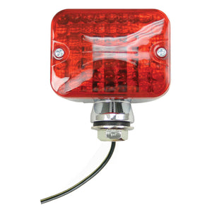 SINGLE FILAMENT MICRO TAIL LIGHT WITH RED LENS & CHROME HOUSING, EACH