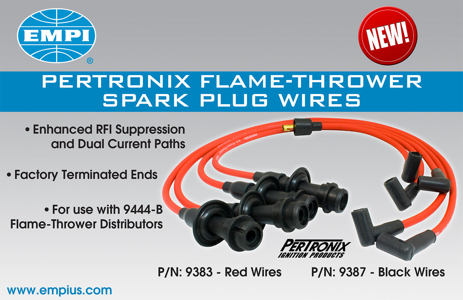 FLAME THROWER RED PLUG WIRE SET