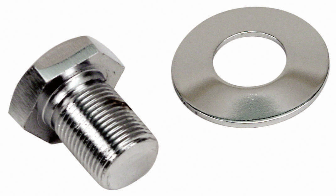 CHROME PULLEY BOLT & WASHER, FOR BOLT-IN SAND SEAL PULLEYS