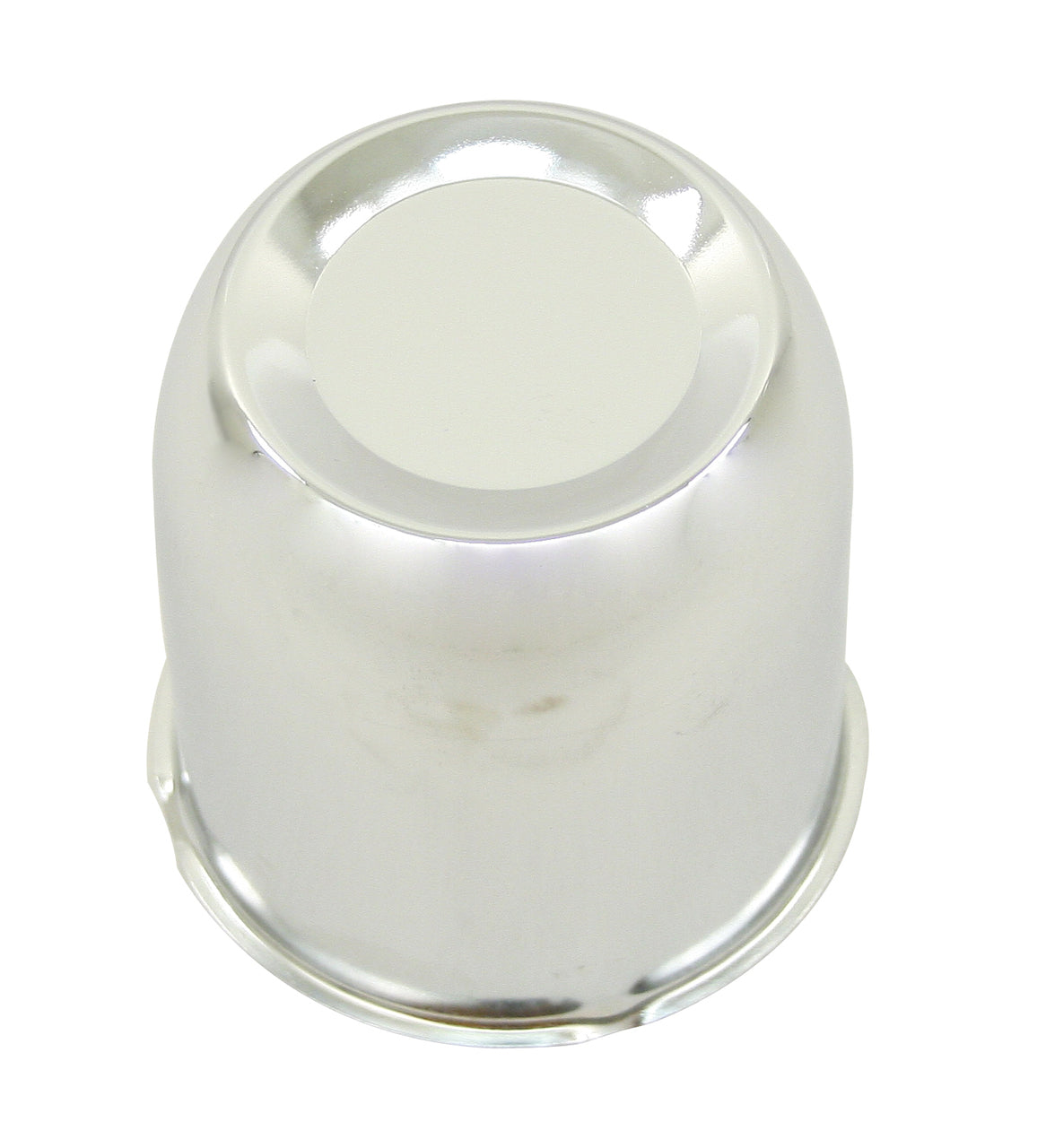 CHROME CENTER WHEEL CAP-FITS ALL WHEELS WITH 3-1/4" HOLE