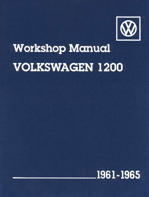 VW TECH BOOK 61-65 1200CC