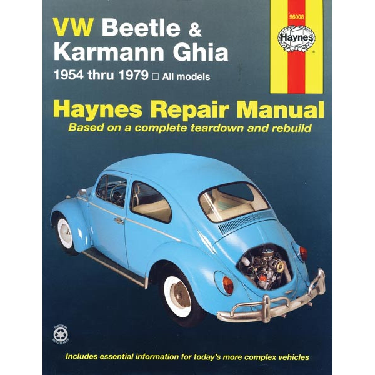 Haynes Repair Manuals, How To Books, Bug/Ghia 54-79 11-1070