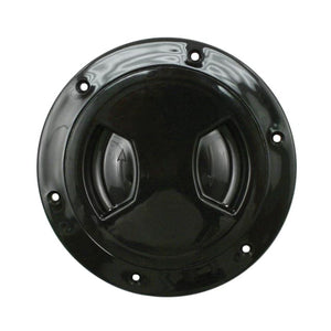 PLASTIC FUEL FILLER / GAS CAP COVER - 6 BOLT FLANGE WITH FLUSH SCREW-IN COVER