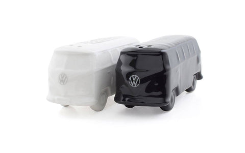 VW T2 Bus 3D Salt & Pepper Shakers - White/Black