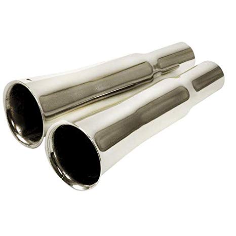 FLARED EXHAUST TIPS PAIR