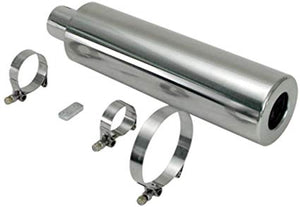 Stainless Racing Muffler, 2" Inlet Clamp On, 14" Long