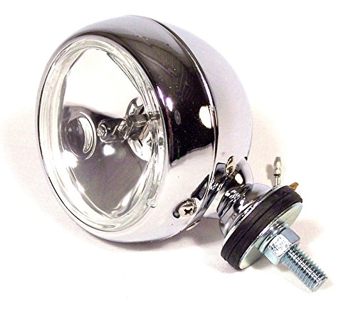 CHROME 4" ROUND OFF-ROAD LIGHT WITH MOUNTING POST - H3 55W