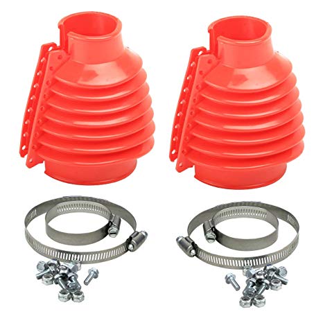 DELUXE RED VW SWING AXLE BOOT KIT PAIR