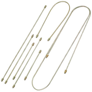 REPLACEMENT 8 PIECE STEEL BRAKE LINE KIT FOR VW BUG, GHIA 1969-1977