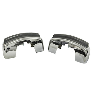 BUG BUMPER GUARD WITH NOTCH FOR RUBBER STRIP 1968-73 PAIR