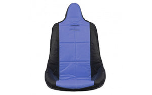 BLUE VINYL HIGH BACK POLY SEAT COVER