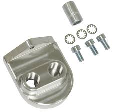 BILLET OIL FILTER ADAPTER KIT WITH 3/8" NPT, FITS FRAM PH8A AND HP1