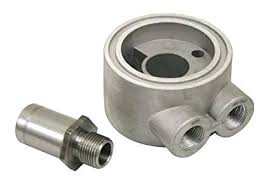 SANDWICH OIL FILTER ADAPTER WITH 3/8" NPT IN AND OUT PORTS