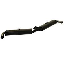 BLACK DUAL MUFFLER ONLY FOR EMPI 3682 HEADER