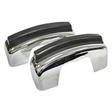 BUG BUMPER GUARD WITHOUT NOTCH FOR RUBBER STRIP 1968-73 PAIR