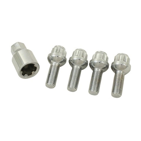 M14-1.5, VW Bolt Type, Ball Seat, 28mm Threaded Area, Set of 4