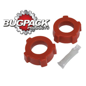Spring Plate Bushings, 1-3/4in I.D., Knobby, Urethane, Red, Bugpack