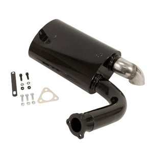 Sideflow Muffler, Black With Stainless Tip, Fits 00-3256-0