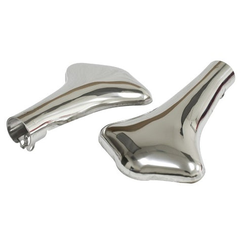 Vintage Exhaust Tips, Stainless, For Stock Mufflers, Pair